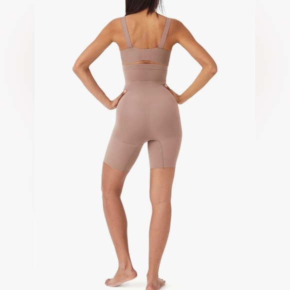 SPANX Seamless High-Waisted Shaper Short Shapewear in Cafe au Lait Size 2X NWT - Picture 3 of 7